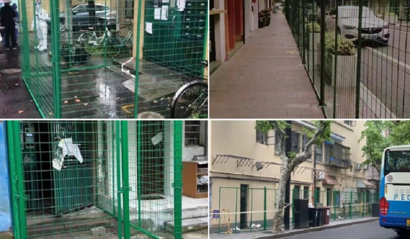 U Šangaju ZDRAVE ljude zatvaraju u KAVEZE! Postavljaju kaveze i ograde ispred ulaza u zgrade!